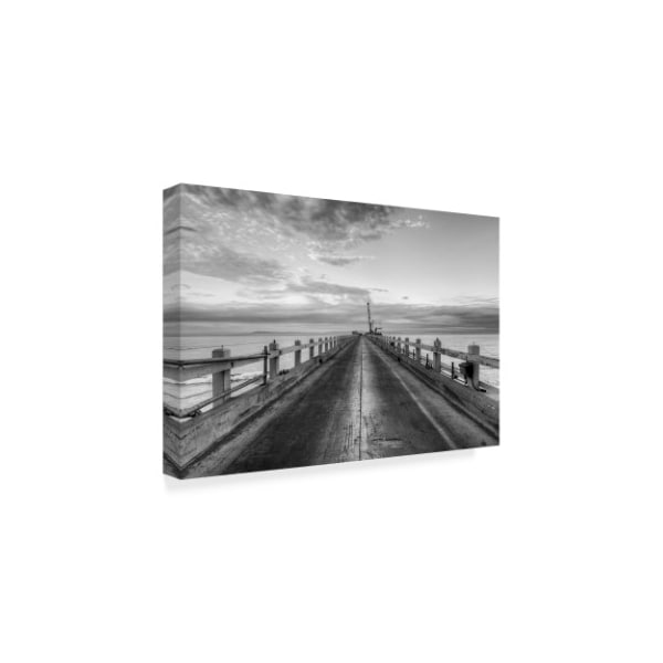 Chris Moyer 'Carpinteria Pier View' Canvas Art,30x47